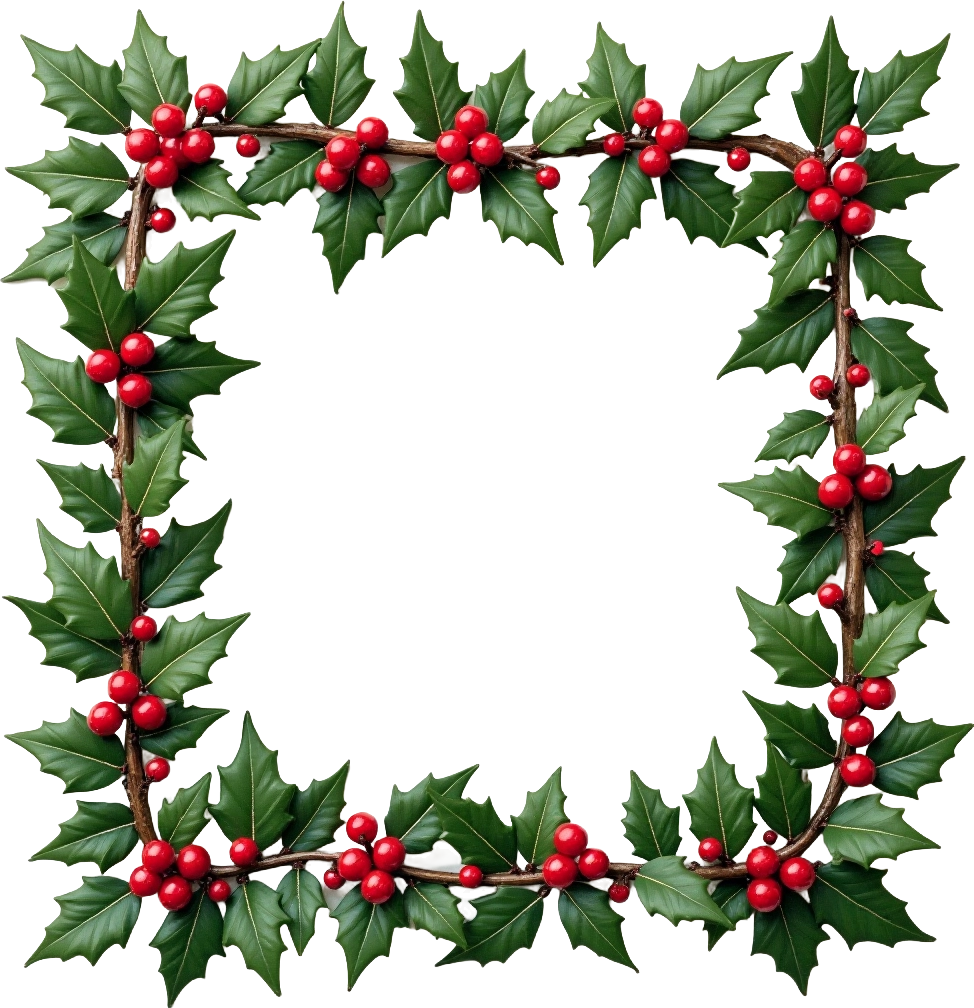 Christmas Holly Wreath